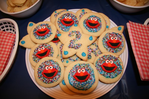 Inspiration Senses - Sesame Street Elmo Birthday cookies