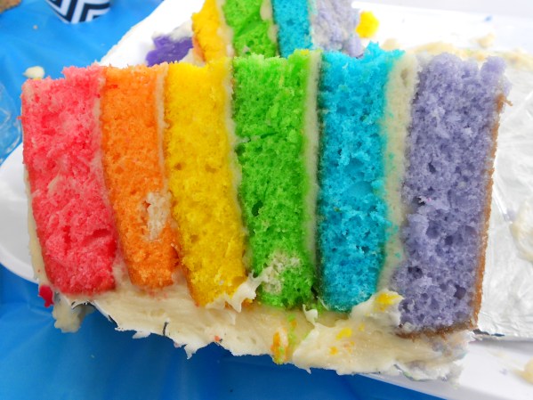 Avengers Party Rainbow Cake