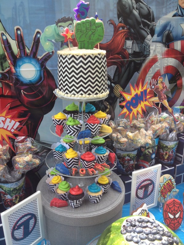 Avengers Birthday Party Desserts