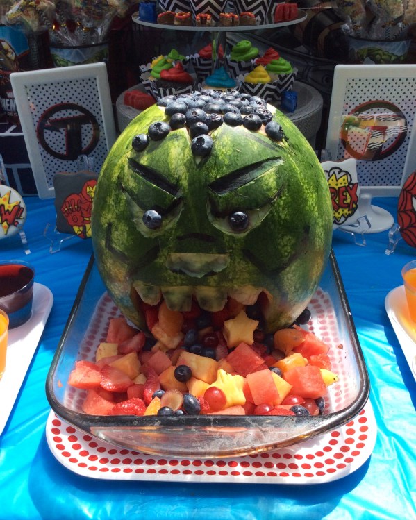 Avengers - Hulk Watermelon Carving