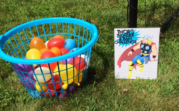 Avengers Birthday Party - Thor Water Balloon Game